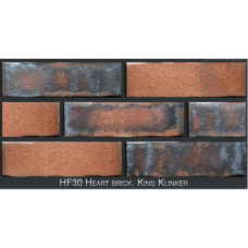 Фасадна термопанель з клінкерною плиткою HF30 Heart brick, King Klinker