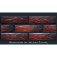 Фасадна термопанель з клінкерною плиткою Кантрi вишня рустикальна, Cerrad