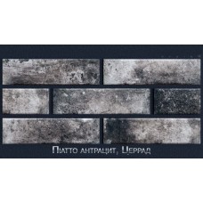 Фасадна термопанель з клінкерною плиткою Пiатто антрацит, Cerrad